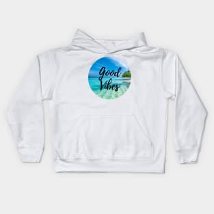 good vibes maldives Kids Hoodie